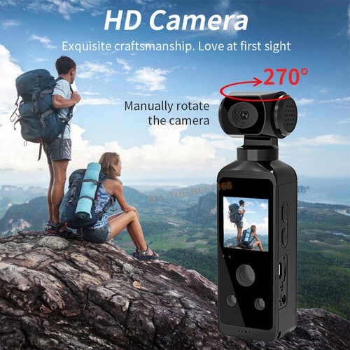 4K HD Handheld Action Camera Wi-Fi 270° Rotatable Pocket Sport Cam Waterproof - Picture 14 of 23