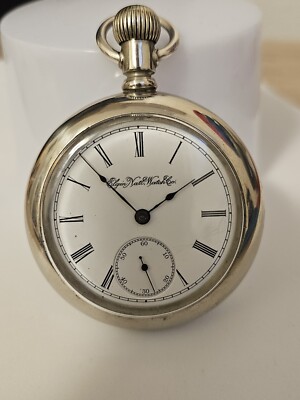 Elgin Eisenbahn Taschenuhr Herrenuhr Uhrwerk Note 75 Um 1890