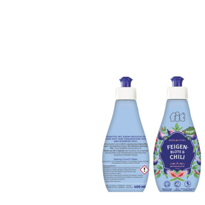 1x400ml Fit Geschirrspülmittel Handspülmittel Spülmittel Feigenblüte & Chili
