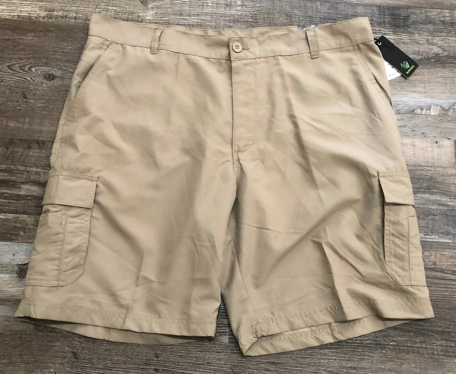 Burnside Cargo Shorts Hybrid Size 40 Mens Beige Adults Pockets New with Tags