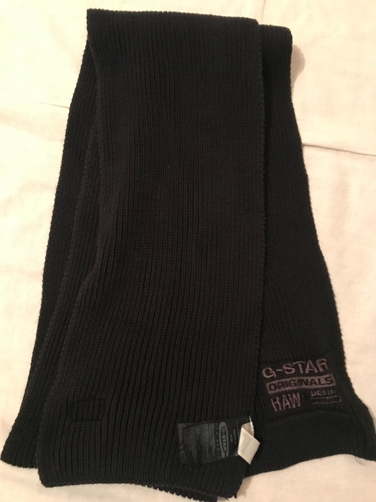 G-STAR RAW ''ORVILLE ORIGINAL SCARF'' MEN'S UNISEX SZ 80