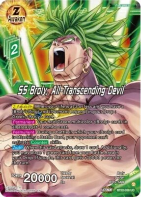 NM-Mint DBS:M SS Broly, All-Transcending Devil - BT22-056 - UC