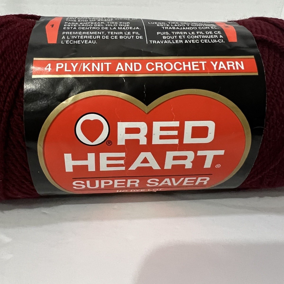 Red Heart Super Saver Yarn #378 Claret | eBay