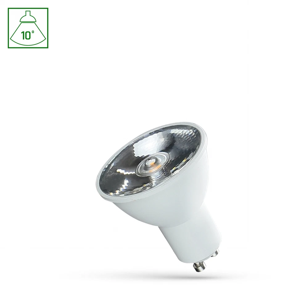 LED GU10 6W 230V CA Cálido GU10 GU5.3 430 Lúmenes 10° - Imagen 1 de 1