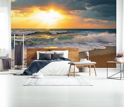 3D Meer Wellen M5706 Tapete Wandbild Selbstklebend Abnehmbare Aufkleber Romy