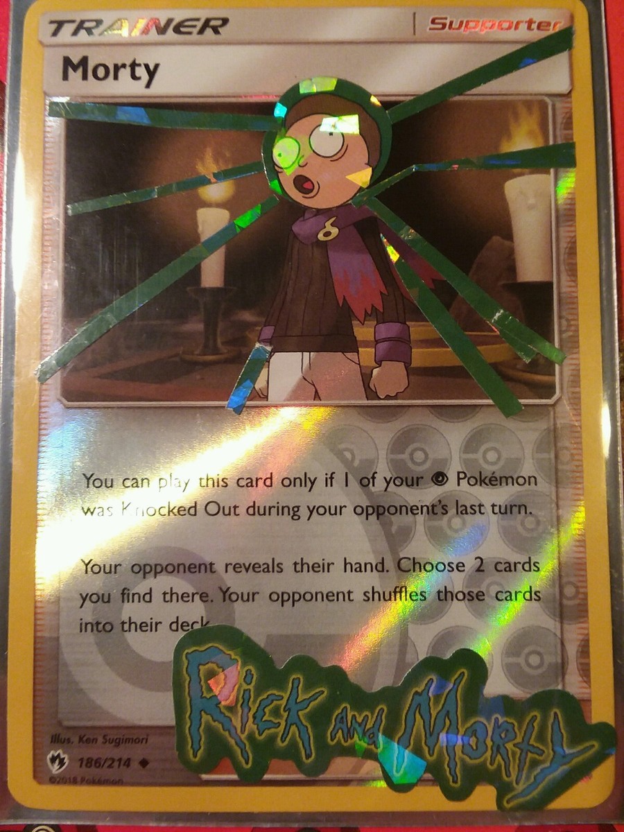 morty pokemon card Pokemon Trading Card Game Lost Thunder Ultra Rare Full Art Morty #212