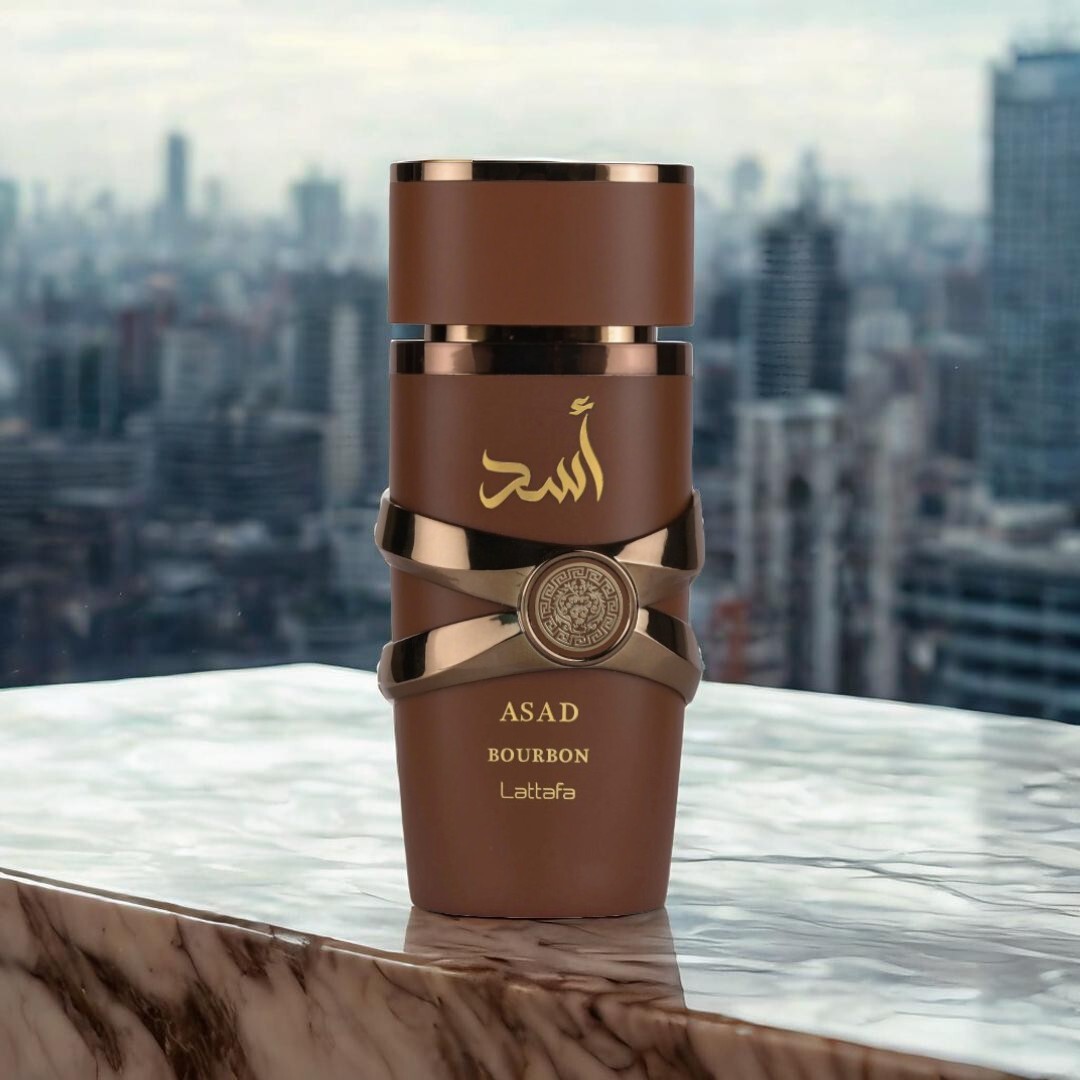 Lattafa Asad Bourbon Eau De Parfum Spray 3.4 oz (100ml) Unisex New in Box Sealed