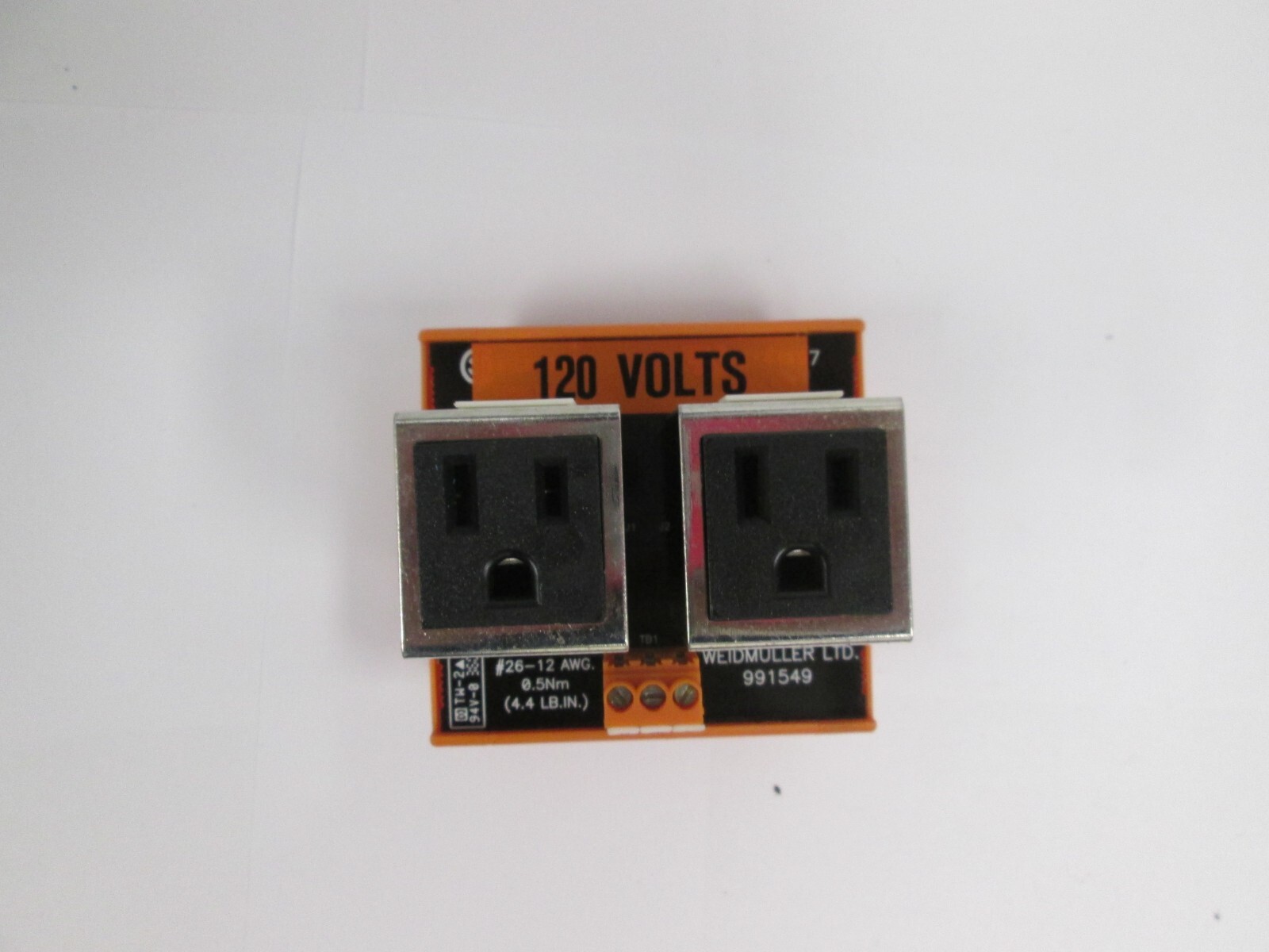 WEIDMULLER DUAL OUTLET MODULE, 991549 | eBay