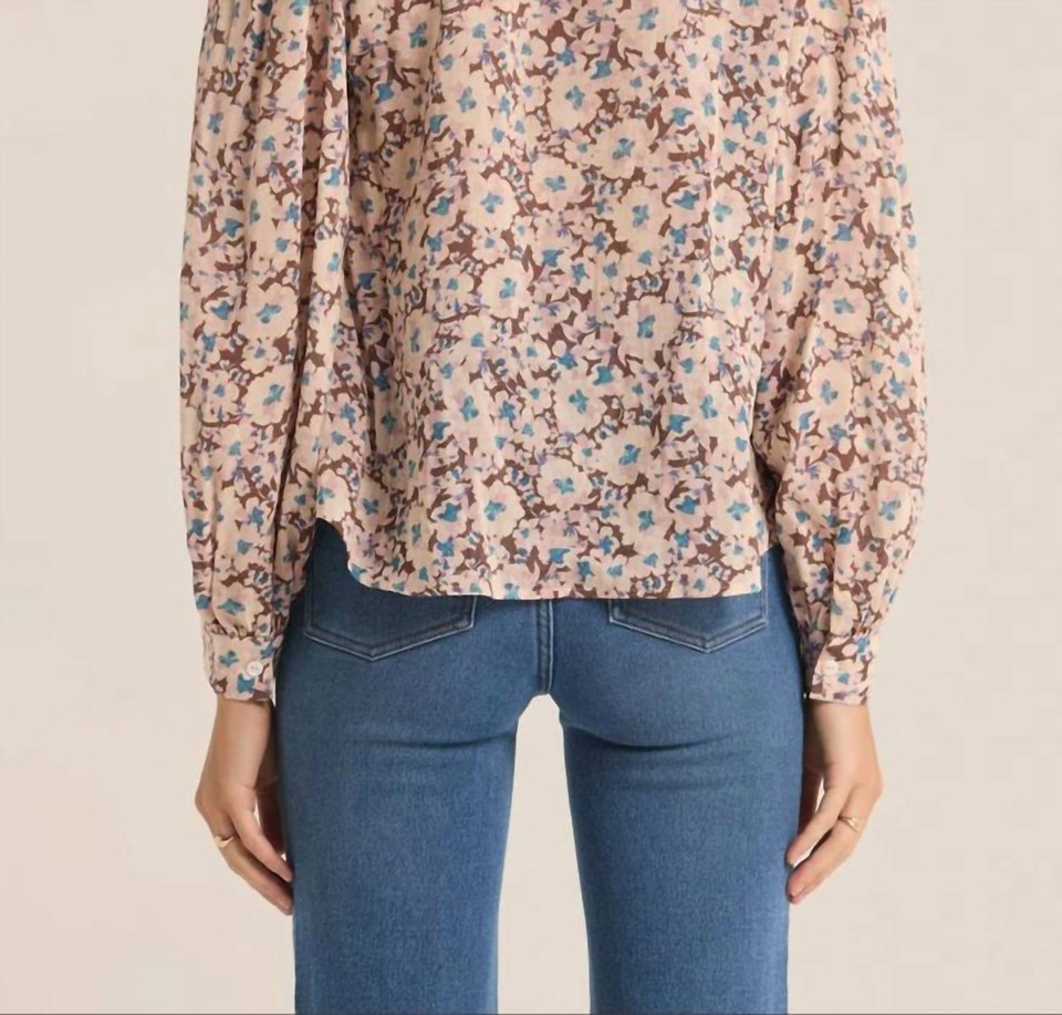 Z Supply esme la paz floral blouse in Latte size S eBay