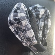 OBERMEYER Thumbs Up MITTENS toddler Black  WHITE Hearts girls size Medium