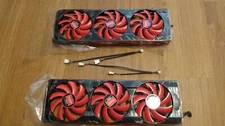 QTY 2: ATI Radeon HD7990 Video Card Triple Fan (new, ships from USA not China)