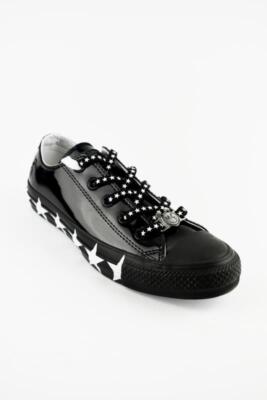 Converse All Star Miley Cyrus Collection Low Sneaker Schwarz Lack Optik 563720C
