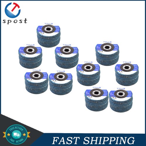 Grinding Abrasives 10-Pack 4.5" 80-Grit Zirconia Flap Discs &ndash; T29 Jumbo Grinding Wheels &ndash; Free Ship 7 In Grinder Wheel