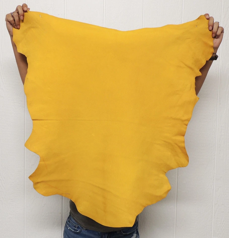 Piel de cuero PIEL DE CIERVO DORADA para artesanías nativas taxidermia SCA LARP piel piel Foto 4 de 4