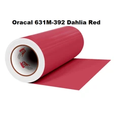 24" x 10 Yds Oracal 631 Matte DAHLIA RED 392 Adhesive Cast Vinyl Graphic Cutting