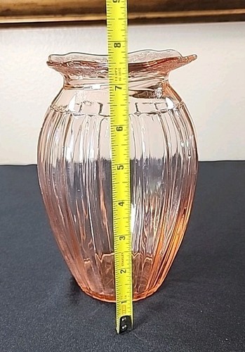 Vaso depressione rosa modello Adam Jeannette vintage - Foto 8 di 12