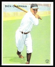 1983 Galasso 1933 Goudey Reprint Ben Chapman #191 New York Yankees