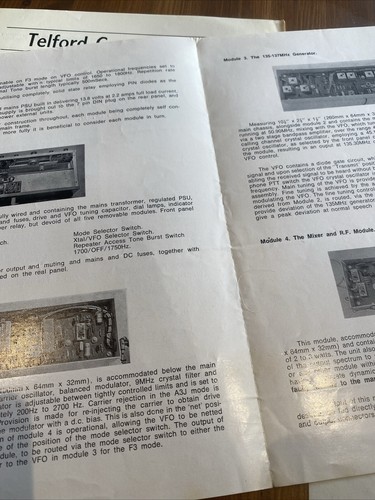 Telford Communications Radio Information Ulotki / Ulotki - KP219 - Zdjęcie 5 z 8