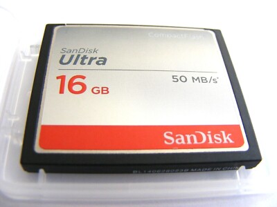 16GB Compact Flash Card Ultra 50 MB/s ( 16 GB CF Karte Ultra ) SanDisk gebraucht