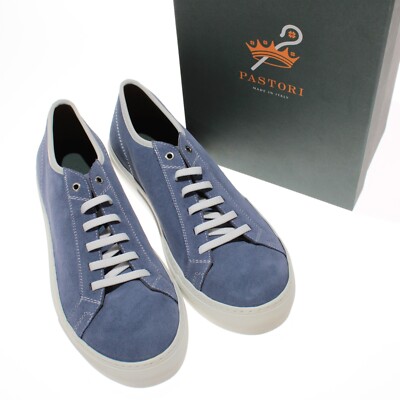 Pastori NWB Julius Slip-On Suede Sneakers Size US 13 in Ming Blue
