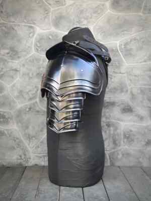 Medieval Armor blackened pauldron single armor for warrior gothic clothing fanta