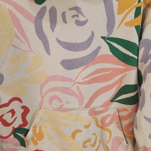 Gap Kids XXL 14-16 Pullover Hooded Sweatshirt Abstract Floral Design Multicolor - Picture 3 of 9