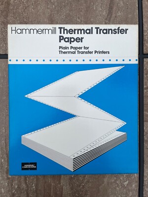 Hammermill Thermal Transfer Paper [Plain White] Vintage
