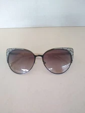 Laundry Womens Cat Eye Sunglasses by Shelly Segal - Metal Frame & Pearl Plastic