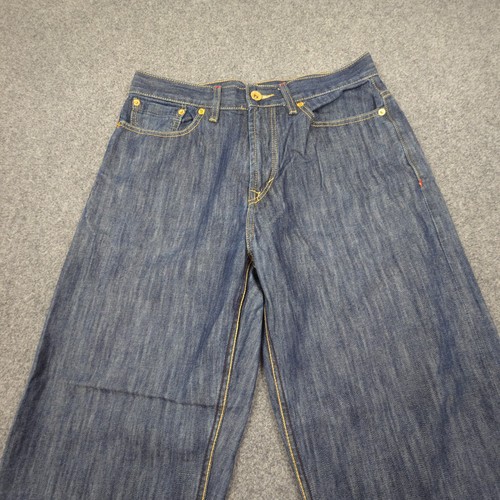 Sean John Jeans Mens 32 Blue Denim Hamilton Straight Cotton Zip Y2K Size 32x30 - Picture 4 of 11
