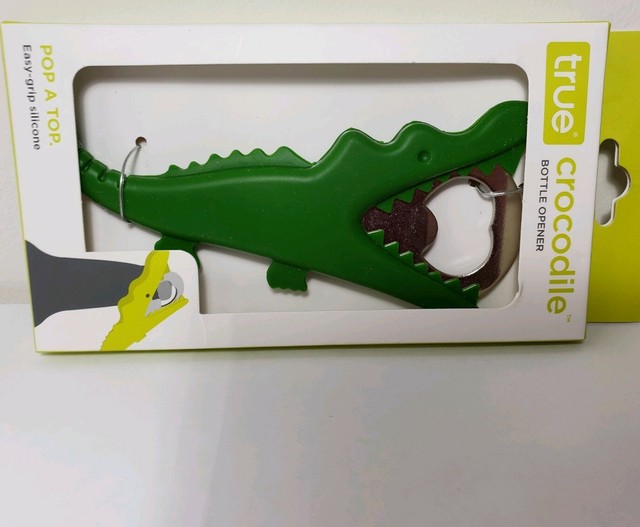 True Brands Croc Crocodile Bottle Beer Opener NEW Silicone Stainless