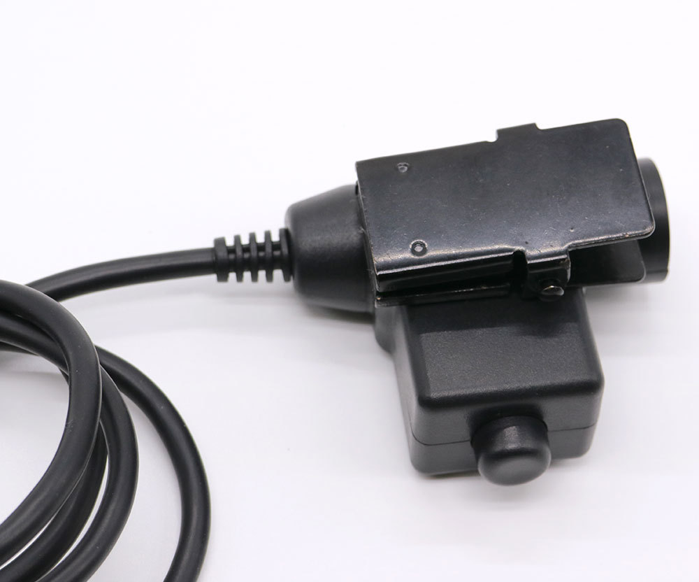 U94 PTT-adapter, Keelmicrofoon voor Alan voor Midland Radio, Handsfree Push -to-talk Militaire Adapterkabel met Keelmicrofoon