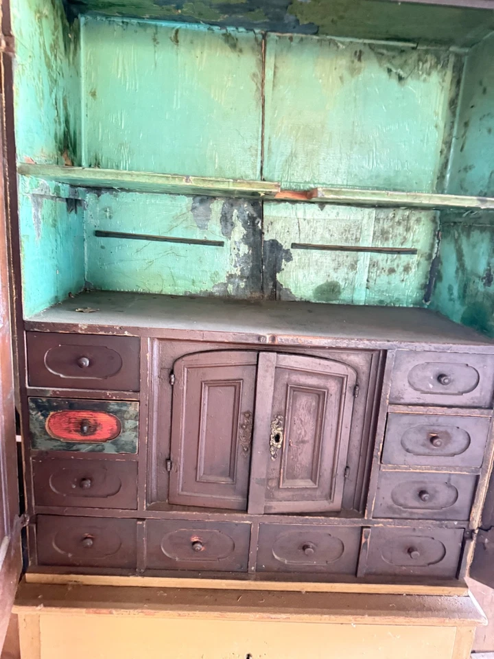 ARMARIO SIGLO XVIII Pintura Original Para Restaurar Foto 3 de 4