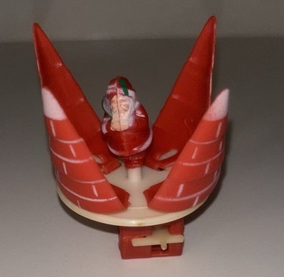 Spinning Santa Christmas Toy Push And Spin Vintage  Plus 1 w/ a part missing