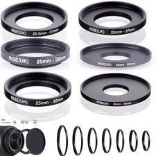 Matel Step Up/down Adapter Rings 25mm to 28 30 37 46 52 58mm ALL Lens Filter