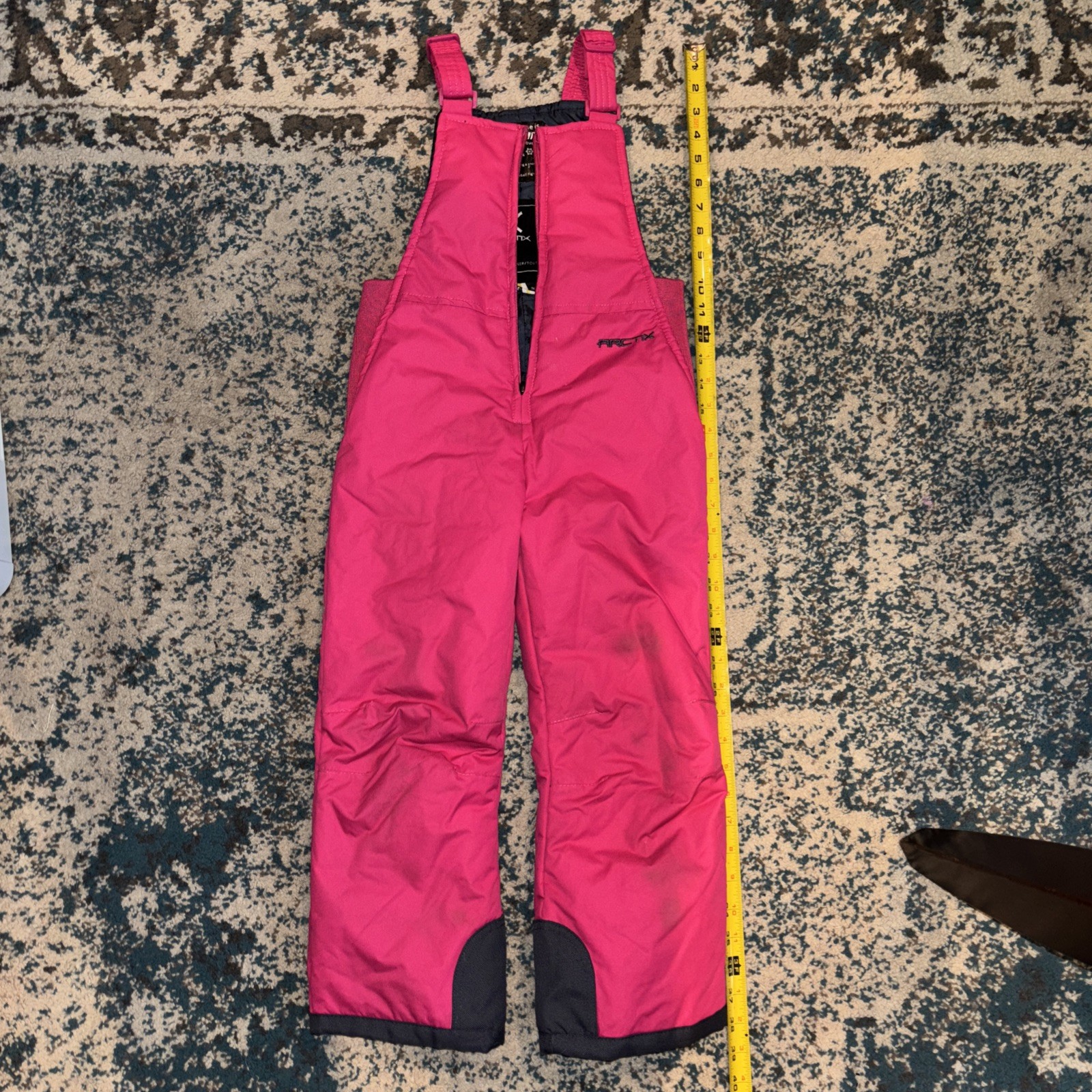 Arctix Insulated Snow Pants Bib Overalls Big Kids 3T Pink Sk