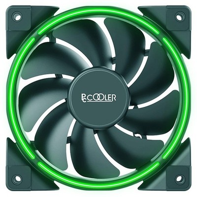 Pccooler 120mm Gehäuselüfter in Grün - Ventilator - 12 cm - 1000 RPM - 1800 RPM