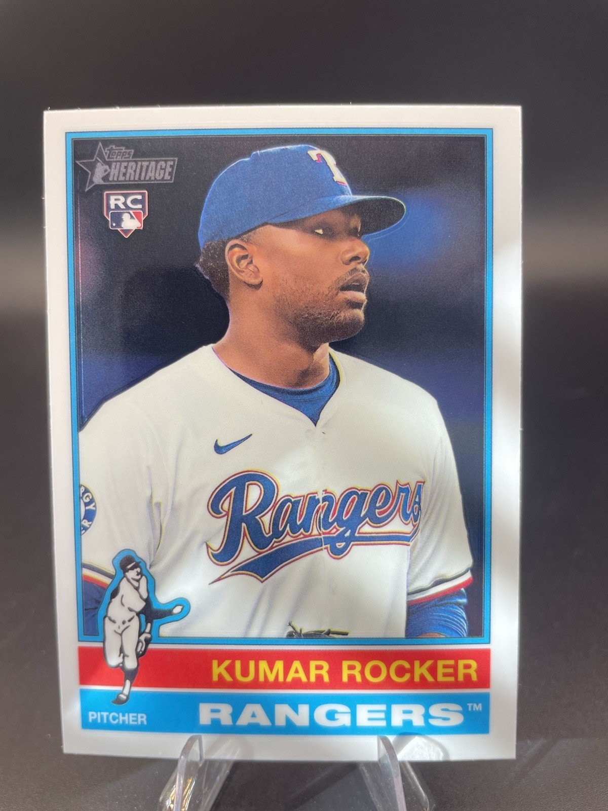 2025 Topps Heritage Chrome - #179 Kumar Rocker Rangers RC