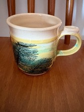 Boscastle Pottery Irving Mocha Ware Mug Tree Design