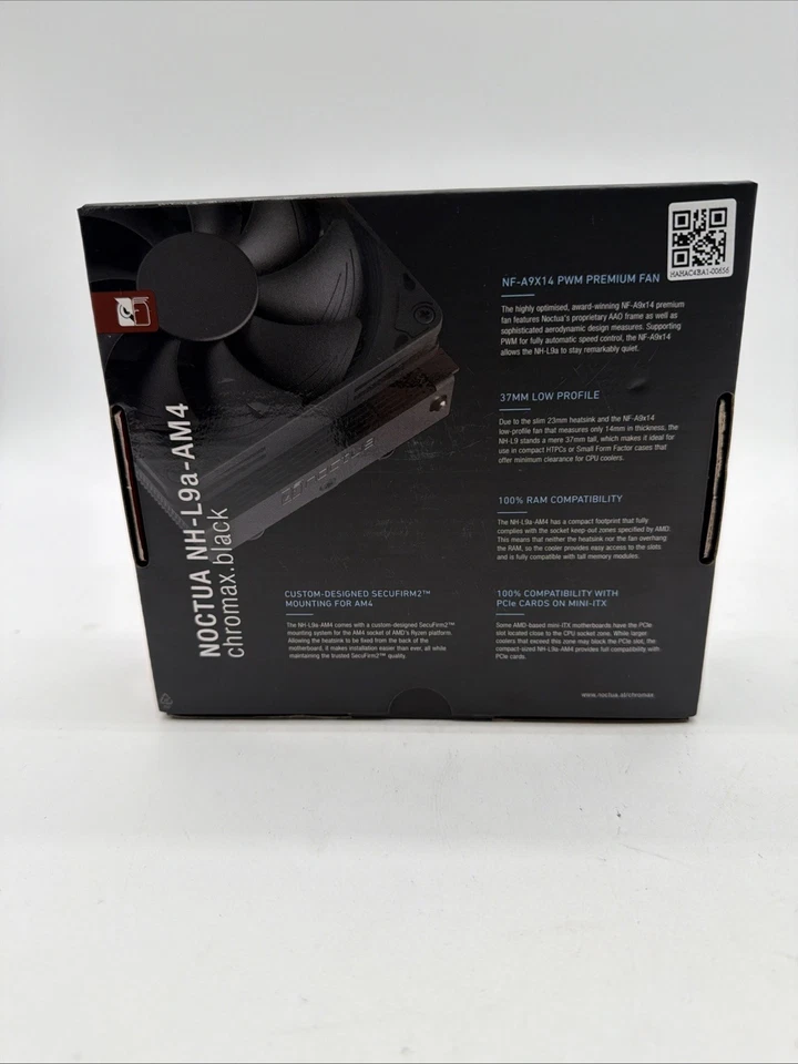 Noctua NH-L9a-AM4 chromax.Black Low-Profile CPU Cooler for AMD AM4 Black - Image 4 of 4