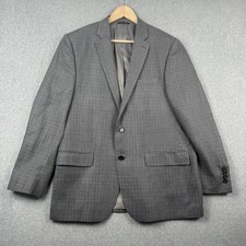 Ralph Lauren Blazer Mens 42R Gray Blue Silk Wool Glen Plaid Sport Coat Canada
