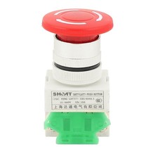 A 660V 10A Schließer/Öffner DPST Verriegelungstafelmontage Not-Aus Drucktaster