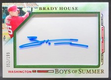2025 Panini Boys of Summer Brady House Jumbo Acetate Signatures /199 Auto NE