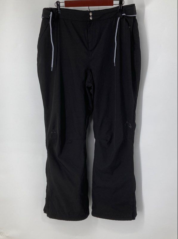 Gerry Womens Black Waist Adjustable Insulated Water Resistant Snow Pants Size XL