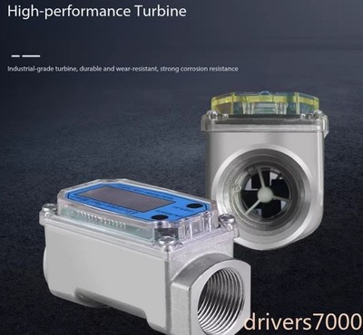 Turbo Flow Meter with Stainles Steel Digital Display Aluminum Alloy Construction