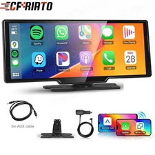10.26" 2K Car Portable Wireless Apple CarPlay Android Auto Touch Screen Radio FM
