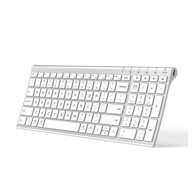 BK10 Bluetooth Keyboard, Multi Device Keyboard Rechargeable Bluetooth 5.1 wit...