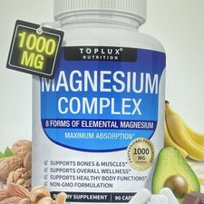 Toplux Nutrition Magnesium Complex 1000 mg Ca...