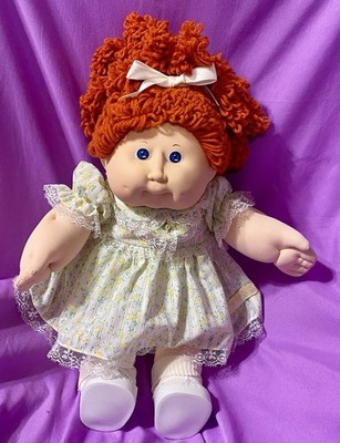 Beautiful Red Haired #12 POPCORN hair Cabbage Patch Kids girl HTF dress