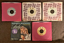 Vintage Lot Of Kenny Roger s 45 RPM Records Coward of The County - not pict