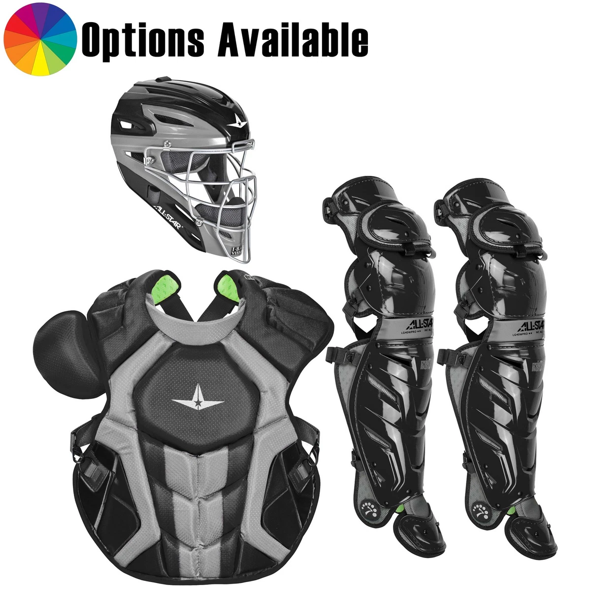 All Star CKCCPRO4 Classic Professional Catcher's Color Noir